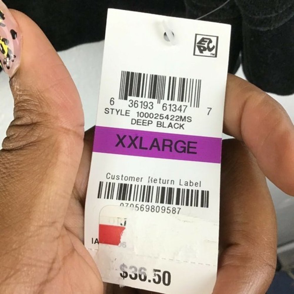 Karen Scott Plus Size Velour Sweatshirt Black Size XXL - Picture 7 of 8